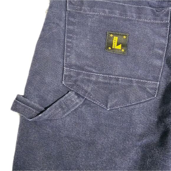 LAPCO Carpenter Jeans Men's‎ 38X Navy Work Pants Heavyweight Denim Outdoors - Picture 4 of 12